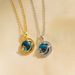 Women's Fantasy French Super Immortal Planet Necklace Micro Set Zircon Star Moon Blue Starry Sky Collar Chain_ipsvogv.com