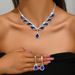 Women’s Jewelry Set Fashion Jewelry Luxury Diamond Necklace Earrings Set Jewelry Set_ipsvogv.com