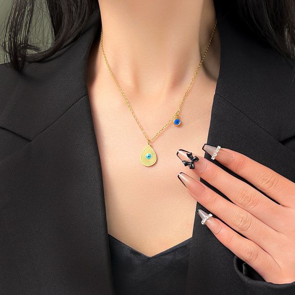 Fashion Niche Design Irregular Titanium Steel Gold-plated Multi-layer Stacked Necklace For Women_ipsvogv.com