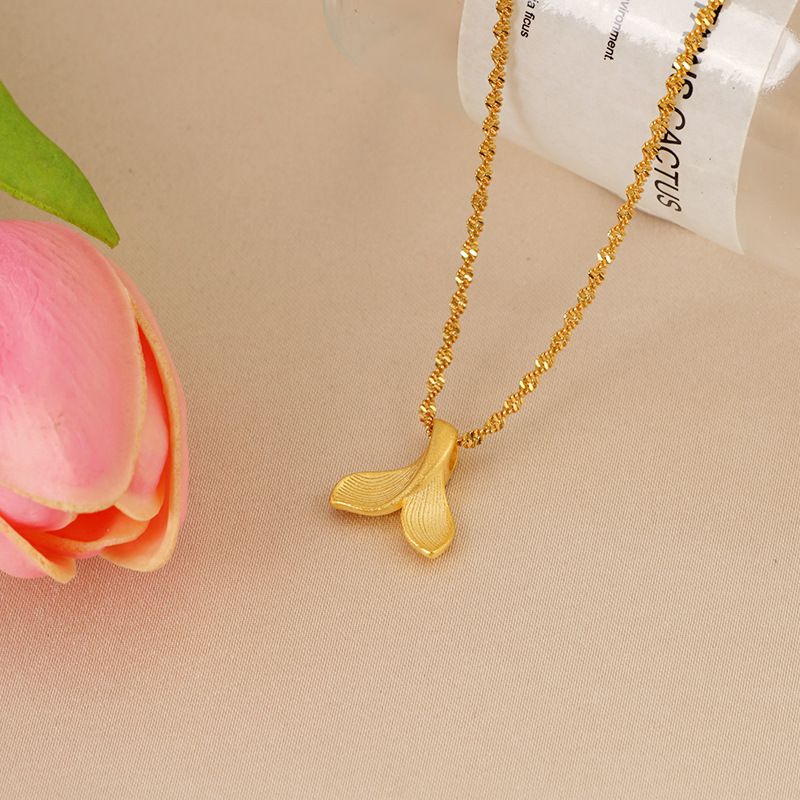 New Fish Tail Pendant, Gold Accessory, Copper Alloy, Classic Chinese Style, Niche Hot Selling Necklace,_ipsvogv.com