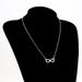 Elegant Diamond Necklace For Women, Simple And Versatile, Infinite Symbol Pendant, Niche Design, Personalized Collarbone_ipsvogv.com