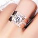 High Carbon Zircon Diamond Mosonite Men's Rose Color Gold Wide And Thick Edition Ring_ipsvogv.com