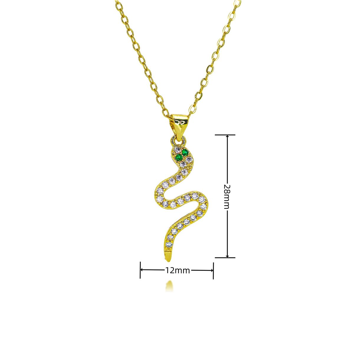 New Snake Shaped Necklace For Girls Light Luxury Niche Design High Grade Clavicle Chain Strong Chain Gift_ipsvogv.com