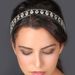 Novel Retro Crystal Bridal Hair band Hollow White Gem Jewelry Wedding Headwear Hair band_ipsvogv.com