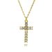 Hot Selling Pearl Zircon Cross Necklace Female Niche Light Luxury Personality Colored Gem Jewelry_ipsvogv.com