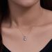 Women's Jewelry Sky Blue Topaz Sterling Silver Necklace Simple Versatile Niche Design Light Luxury Natural Stone Clavicle Chain_ipsvogv.com