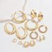 Ins Xiaoqing New Japanese Korean Style Women's Simple U-shaped Niche Design Versatile and Stylish Earrings_ipsvogv.com