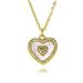 Hollow Love Pearl Necklace Female Simple Korean Version Of Advanced Design Heart Shaped Pendant Clavicle Chain_ipsvogv.com
