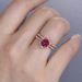 Product 14k Rose Gold Pigeon Blood Red Set Ring Engagement Pair Jewelry_ipsvogv.com