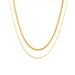 【 1 】 Ins Fashionable Simple Light Luxury Niche Multi Layer Versatile Stacked Titanium Steel Necklace_ipsvogv.com