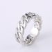 Cao Shi's Hot Selling Copper Plated Dual Color Chain Ring Men's Fashion Punk Jewelry_ipsvogv.com