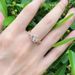 New Fashion And Creative Mozanite Diamond With Rose Gold Women's Ring_ipsvogv.com