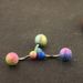 puncture navel ring mixed color navel nail color grinding yarn acrylic navel nail BELLY_ipsvogv.com