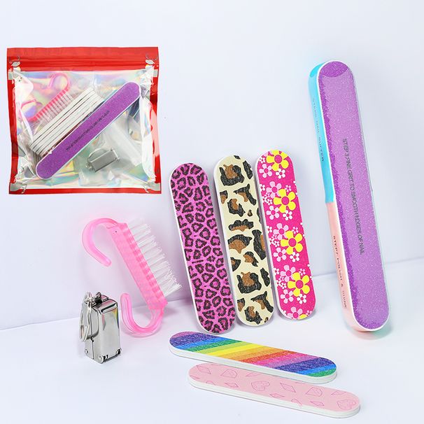 8pcs Nail Art Manicure Tools Set Stainless Steel Double Sided Nail Clipper Nail File For Finger Toe Nail Brush Soft Remove Dust_ipsvogv.com