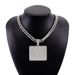 Hip Hop Shiny Cuban Chain Exaggerated Graphic Full Diamond Pendant Necklace_ipsvogv.com