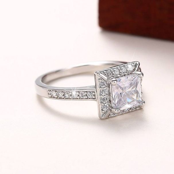 Light luxury style sugar ring classic wedding ring geometric simple exquisite European and American style female ring_ipsvogv.com
