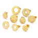 Stainless Braided Threaded Ac, Titanium Steel Ear Hooks, DIY Handmade Circular Ring With Gold-plated Earring_ipsvogv.com