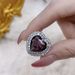 Zirconia Luxurious With Inlaid Love Purple Full Diamond Ring For Women, Light Luxury, Elegant And Versatile, Internet Women, Luxury, Versatile,_ipsvogv.com