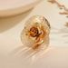 for Ins Style Gold Rose Flower Ring Women Niche High-end Light Luxury Jewelry_ipsvogv.com