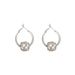 Women's Jewelry Cold Style Super Flash Zircon Metal Ball Earrings Light Luxury High End Temperament Ear Buckles Simple Niche Ear Accessories_ipsvogv.com