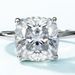 new Product Pigeon Egg Fat Square Brilliant Moissanite Ring Female S925 Silver Inlaid Moissanite Wedding Ring Simple Atmosphere_ipsvogv.com