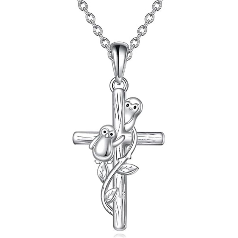 S Necklace Cross Penguin Pendant Versatile Romantic Gift Accessories For Men And Women_ipsvogv.com