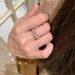 Pink 】 Paraiba Manor 【 Tender Zircon Starry Sky Open Ring, Light Luxury And High End Feeling Ring 【 】 ,_ipsvogv.com