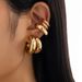 5-Piece Set C-type CCB Mixed And Matched Earrings Set 2025 Spring And Summer Simple Fashion Internet Celebrity Versatile Temperament Jewelry_ipsvogv.com