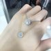 Unisex small geometric full diamond pendant necklace for women inlaid zircon two color electroplated clavicle chain hot style_ipsvogv.com