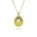 Fashion Hot Selling Water Drop Necklace Copper Hand Polished Vacuum Furnace Electroplating Three Dimensional Love Water Drop Necklace_ipsvogv.com