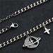 Titanium Steel Non Fading Diamond Planet Necklace For Boys Trendy Star Pendant Cuban Chain Hip Hop Necklace_ipsvogv.com