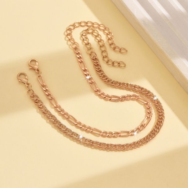 Women’s Jewelry Set Fashion Fashion Chain Bracelet For Men And Women To Wear Gold Bracelet Jewelry 2 Piece Set_ipsvogv.com