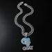 Rap new full goat letter GOAT pendant hip-hop street personality punk style diamond necklace_ipsvogv.com