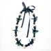 New Acrylic Black Ribbon Knot Necklace Graduation Sash Wreath_ipsvogv.com