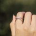 Cao Shi's New Simple Elegant Cross Inlaid Zirconia Diamond Copper Ring Is A Fashionable And Versatile Street Photography_ipsvogv.com
