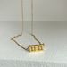 Spot Retro Gold Plated Titanium Steel Square Digital 11 Clock Pendant Necklace_ipsvogv.com