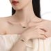 Women’s Jewelry Set Fashion Small Crocodile Necklace Sterling Silver 14K Gold Creative Niche Girl Heart Clavicle Chain Enamel Drip Glue Necklace_ipsvogv.com