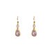 Geometric light luxury style women's earrings unique and niche personality, inlaid with amethyst design, high-end_ipsvogv.com
