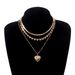Open The Lid Three-dimensional Relief Love Necklace, Punk Fashion Multi-layer Snake Bone Chain Necklace_ipsvogv.com