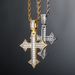 T Square Diamond With Thorn Retro Cross Hip Hop Pendant Necklace Men And Women Fashion Trend Jewelry_ipsvogv.com