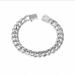 Trendy Fashion Exquisite Jewelry Silver Personality Men's Two-tone Side Buckle Bracelet_ipsvogv.com