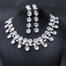 Simple style personality fashion earring necklace set party accessories ladies original_ipsvogv.com
