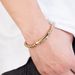 Hip Hop Snap Bracelet Stainless Steel Men's Jewelry Round Polished Reversible Dragon Bone Chain_ipsvogv.com