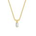 Unisex diamond pendant heart shaped zircon engagement necklace for women hot selling gold plated jewelry_ipsvogv.com
