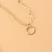 Double Layer Hollow Circle Pendant Necklace Female Ins Small Fresh Personality Temperament Clavicle Chain_ipsvogv.com