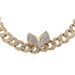 Hot Product Full Of Diamond Pink Butterfly Cuban Necklace Female Jewelry Necklace Light Luxury Hip Hop Butterfly Bracelet_ipsvogv.com