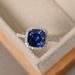 Women's Fashion Jewelry Square Dark Light Blue Crystal Zircon Flash Diamond Party Wedding Ring_ipsvogv.com