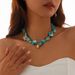 Metal Scallop Irregular Shell Bracelet Necklace Female 2025 Summer Hip Hop Internet Celebrity Trendy Cool Street Clavicle Chain_ipsvogv.com