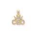 Personalized fashion niche design hip hop Cuban crown CEO pendant necklace unisex_ipsvogv.com
