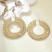 Fashionable And Unique Exaggerated Irregular Minimalist Metal Hip-Hop Earrings C-Shaped Hoops_ipsvogv.com